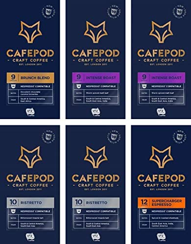 CAFEPOD Craft Coffee - 8 Best Nespresso Compatible Coffee Pod Ranges 2021